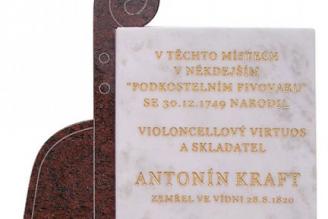 Pamětní deska hudebníka Antonína Krafta v Rokycanech