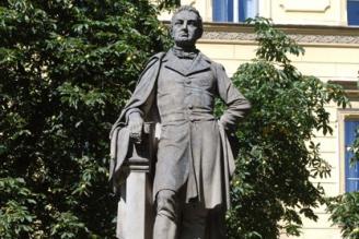 Pomník Martina Kopeckého v Plzni v Kopeckého sadech